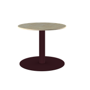 Burgundy Halo Side Table
